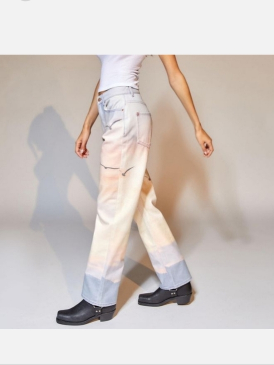 BDG Denim - BDG Cowboy Jean Sunset Pastel Ombre Straight-Leg Jeans